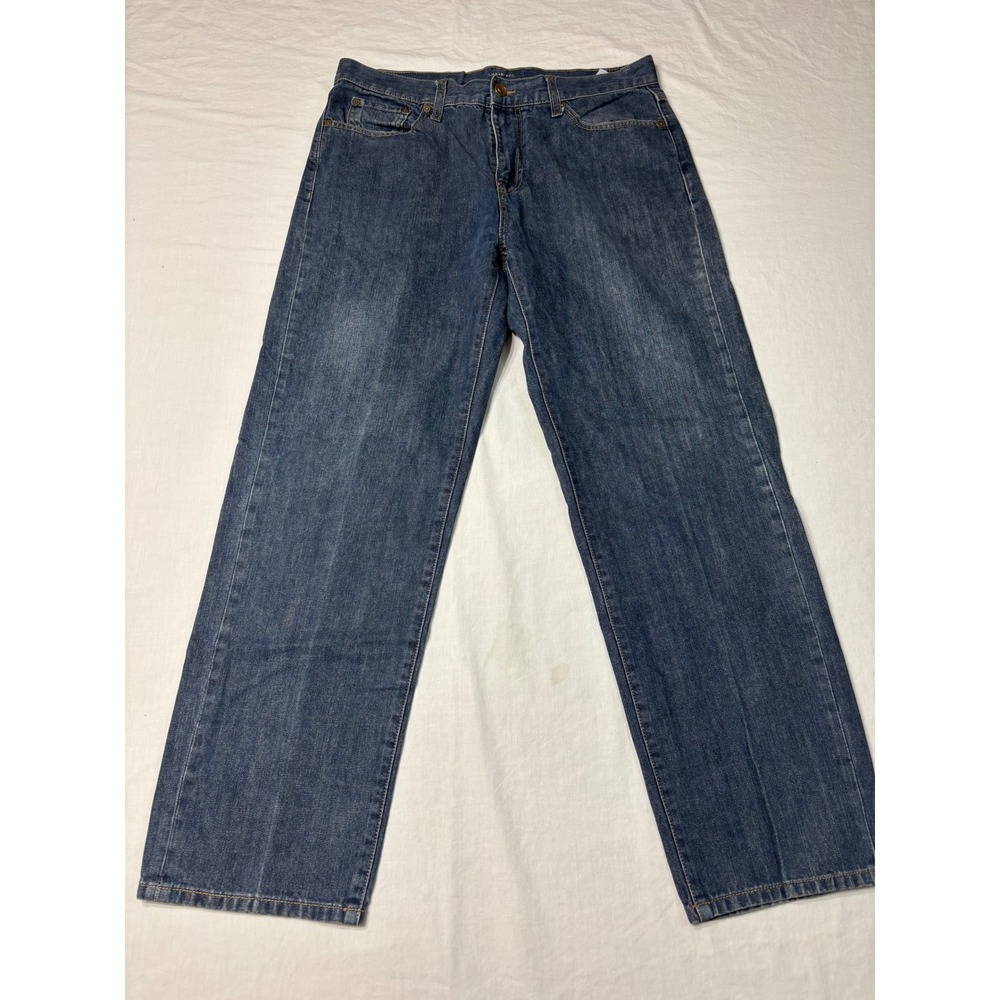 GH Bass & Co Mens Straight Leg Jeans 34x32 Medium Wash Blue Denim 100% Cotton